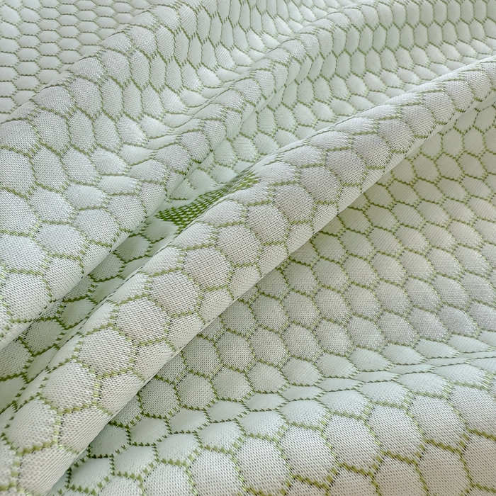 91家纺网 家纺一手货源 找家纺 绣女坊 2025新款冰豆豆提花凉席三件套 卡皮巴拉-绿色