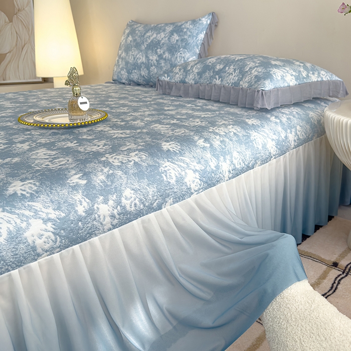 91家纺网 家纺一手货源 找家纺 （总）冬然家纺 2025新款冰豆豆席子凉席床裙款