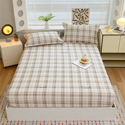 凯磊2025新款老粗布印花单品床笠床笠单件 暖格舒居