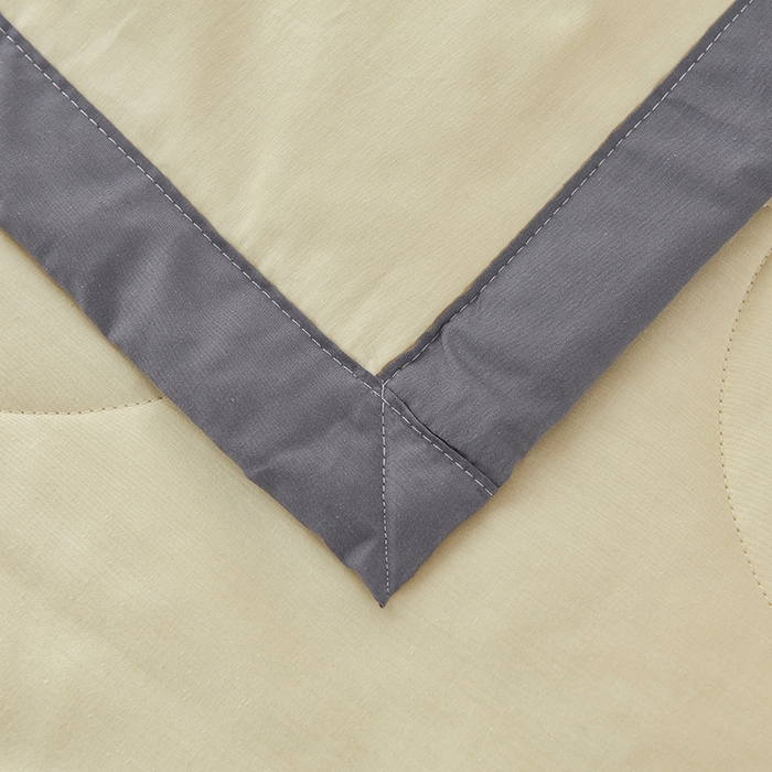 91家纺网 家纺一手货源 找家纺 被多多 2025新款全棉纯棉羽丝棉夏被夏凉被空调被 奶油黄