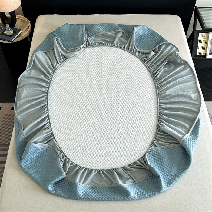 91家纺网 家纺一手货源 找家纺 笙意家纺 2025新款豆豆凉感软席-兰娜 兰娜-冰川绿