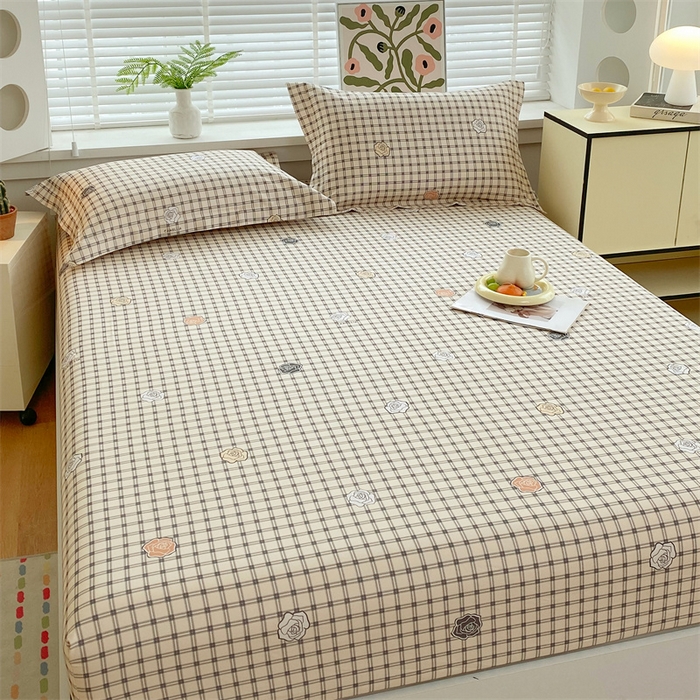 91家纺网 家纺一手货源 找家纺 凯磊2025新款老粗布印花单品床笠床笠单件 格韵雅眠