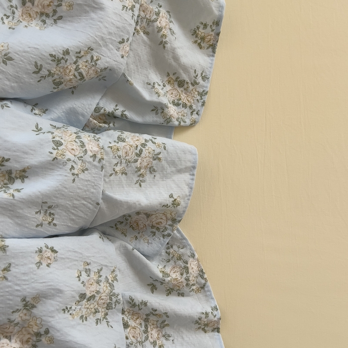 91家纺网 家纺一手货源 找家纺 希丞家居 2025新款云感提花双层纱花边四件套 小香芝士