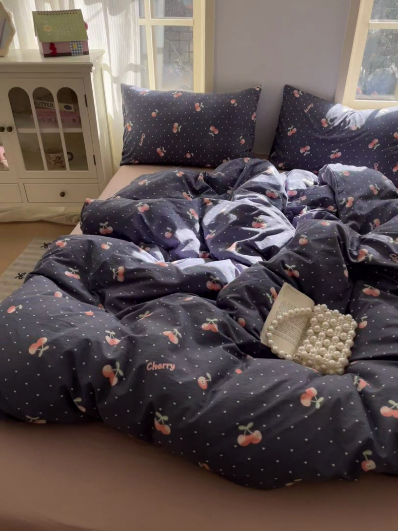 91家纺网 家纺一手货源 找家纺 初念 2025新款云感针织双层纱三件套-四件套【提供买家秀】 小片尾曲