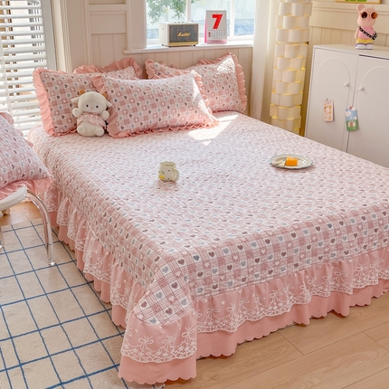 91家纺网 家纺一手货源 找家纺 （总）雅眠居 2025直播爆款5D大版数码印花牛奶绒床盖四件套宝宝绒床裙