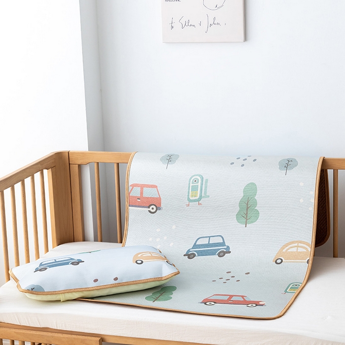 91家纺网 家纺一手货源 找家纺 （总）嗨生活 2025新款古藤+冰丝婴儿凉席 儿童幼儿园凉席 午睡席 冰丝藤席 可定制 