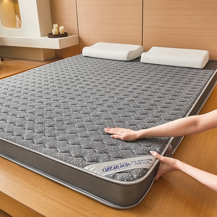 锦逸2025新款针织棉乳胶海绵床垫 灰