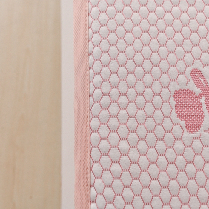 91家纺网 家纺一手货源 找家纺 梦之星 2025新款凉豆豆凉席三件套 卡比巴拉床笠款-粉