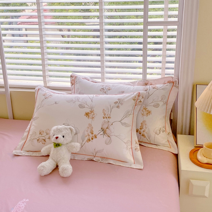 91家纺网 家纺一手货源 找家纺 星期三  2025年4月新款铂金全棉纯棉13372四件套 加微信有会员价 花佳境-咖