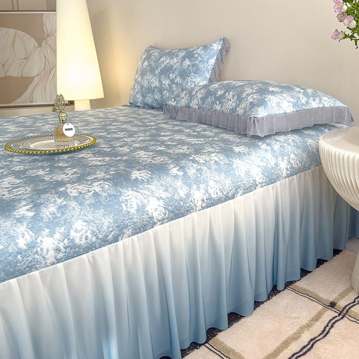 91家纺网 家纺一手货源 找家纺 （总）冬然家纺 2025新款冰豆豆席子凉席床裙款