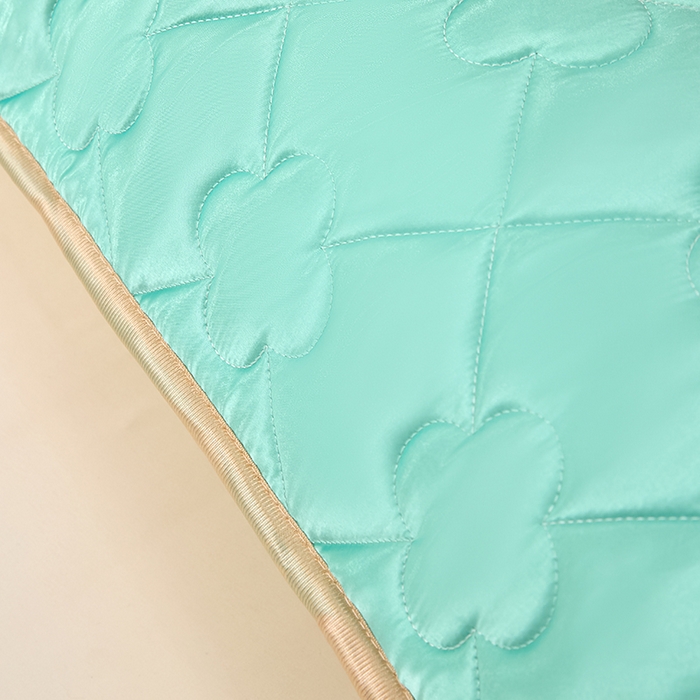 91家纺网 家纺一手货源 找家纺 梦舒羽 2025新款夏季冰丝凉感夹棉枕套双人情侣枕头套加长加厚枕芯套1.5m内胆套 夹棉加厚-水蓝色