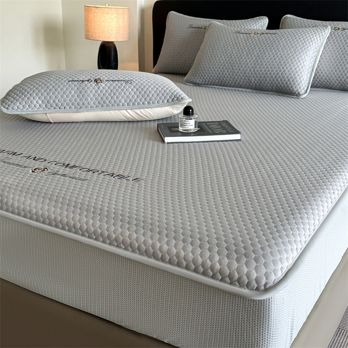 91家纺网 家纺一手货源 找家纺 笙意家纺 2025新款豆豆凉感软席-兰娜 兰娜-淡雅灰