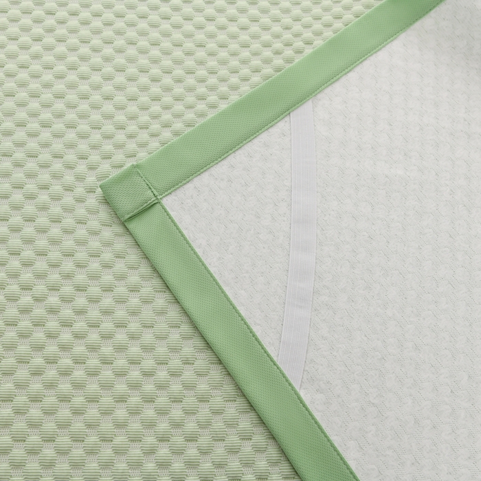 91家纺网 家纺一手货源 找家纺 梦之星 2025新款凉豆豆凉席三件套 纯色床席款-绿