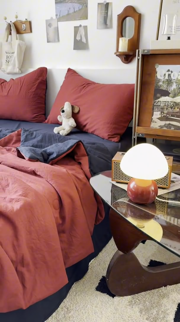 91家纺网 家纺一手货源 找家纺 （总）耀达家居 2025新款水洗棉双拼夏被四件套