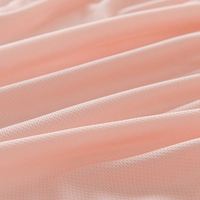 91家纺网 家纺一手货源 找家纺 梦之星 2025新款凉豆豆凉席三件套 纯色床笠款-粉