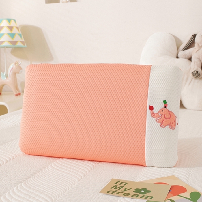 91家纺网 家纺一手货源 找家纺 温蔓2025新款卡通动物拼接面包枕 西瓜红30*50*9整体(记忆棉）