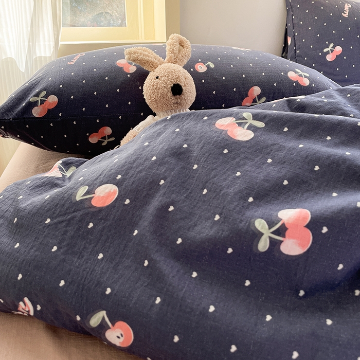 91家纺网 家纺一手货源 找家纺 初念 2025新款云感针织双层纱三件套-四件套【提供买家秀】 小片尾曲