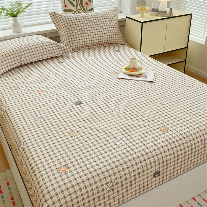 91家纺网 家纺一手货源 找家纺 凯磊2025新款老粗布印花单品床笠床笠单件 格韵雅眠