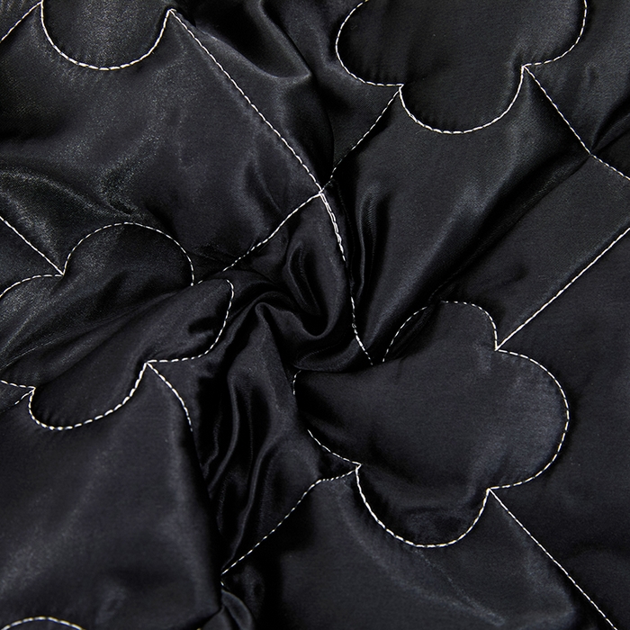 91家纺网 家纺一手货源 找家纺 梦舒羽 2025新款夏季冰丝凉感夹棉枕套单人一对装可水洗加厚枕头套宿舍48x74cm枕芯套 夹棉加厚-尊贵黑