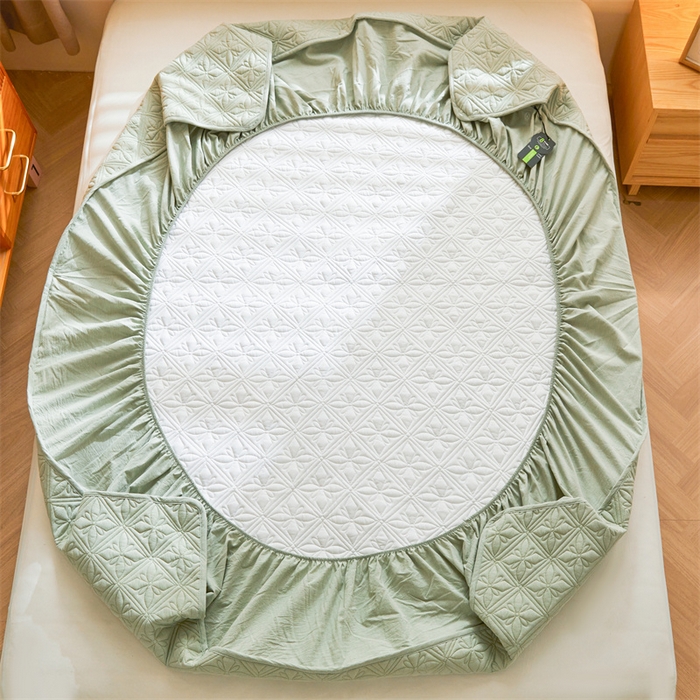 91家纺网 家纺一手货源 找家纺 （总）3C 2025全棉蚕丝蛋白夹棉床笠