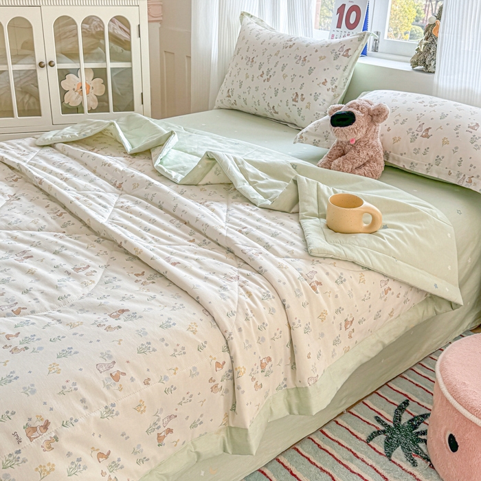 91家纺网 家纺一手货源 找家纺 （总）欧喜璐 2025新款里外全棉夏凉被