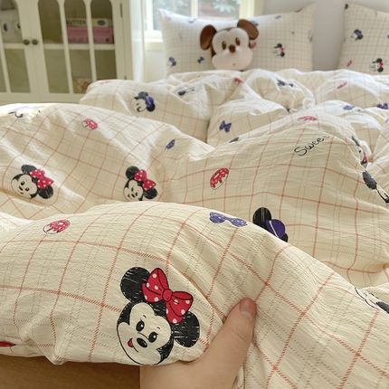 初念 2025新款云感针织双层纱三件套-四件套【提供买家秀】 微甜米奇