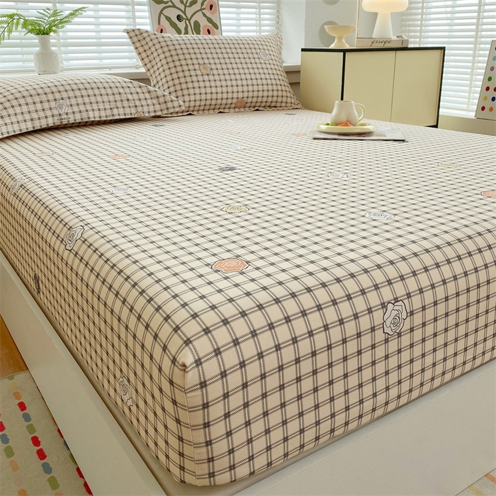 91家纺网 家纺一手货源 找家纺 凯磊2025新款老粗布印花单品床笠床笠单件 格韵雅眠