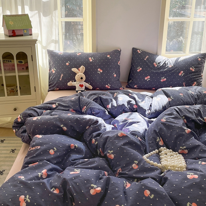 91家纺网 家纺一手货源 找家纺 初念 2025新款云感针织双层纱三件套-四件套【提供买家秀】 小片尾曲