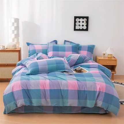 91家纺网 家纺一手货源 找家纺 （总）喜四方 2025新款全棉色织水洗棉单被套