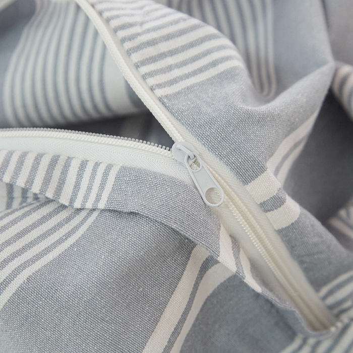 91家纺网 家纺一手货源 找家纺 金泰莱 2025新款色织老粗布四件套全棉四件套纯棉四件套 浅陌