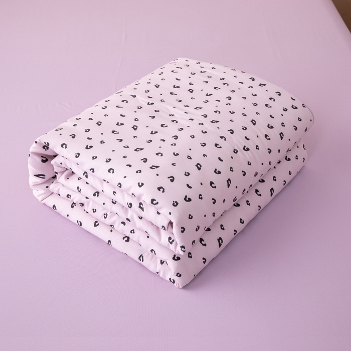 91家纺网 家纺一手货源 找家纺 南北家居 2025新款针织棉双层纱夏被四件套 紫纱绮梦