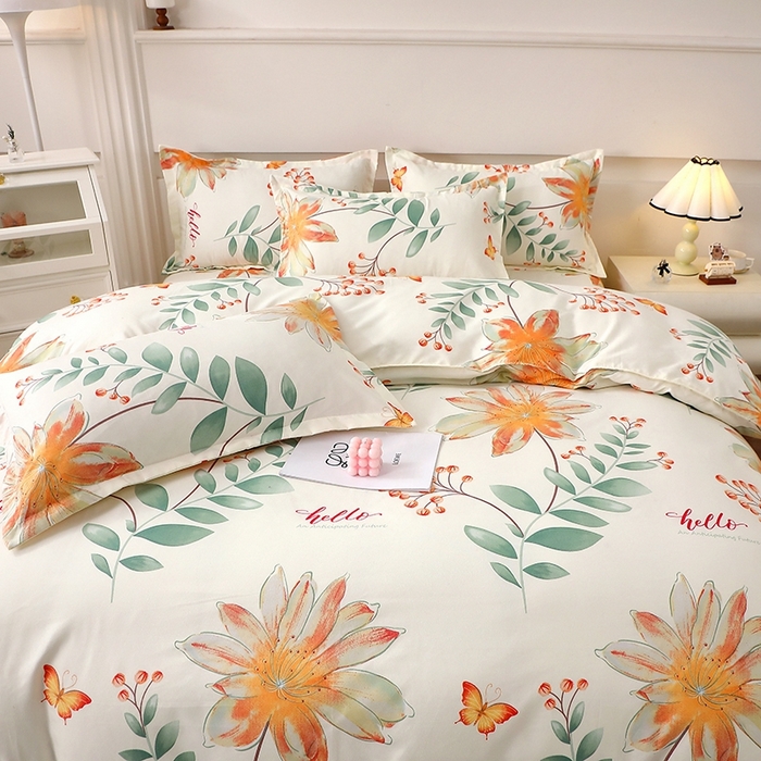 91家纺网 家纺一手货源 找家纺 北部居 2025新款加厚化纤四件套