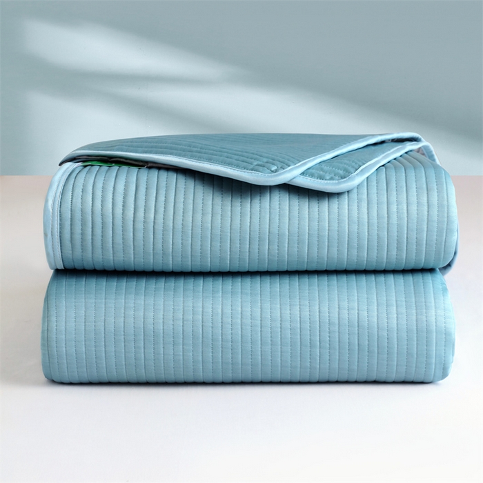 91家纺网 家纺一手货源 找家纺 2025新款PE凉感夏被A类针织凉感丝夏凉被轻奢夏季空调被子