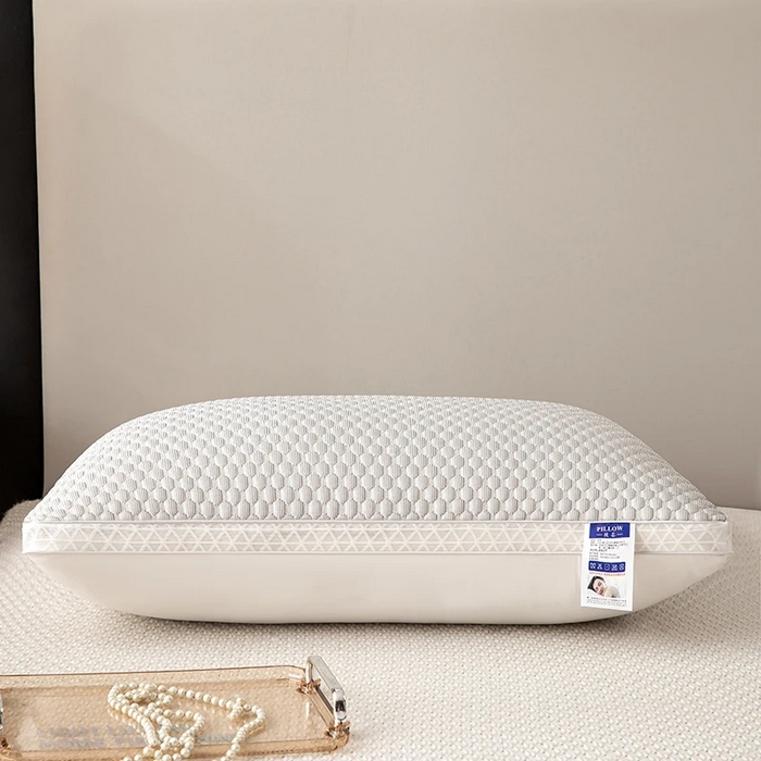 91家纺网 家纺一手货源 找家纺 亦帆枕芯  2025新款夏季凉感豆豆冰丝枕透气网边立体枕头枕芯 灰色低枕一只