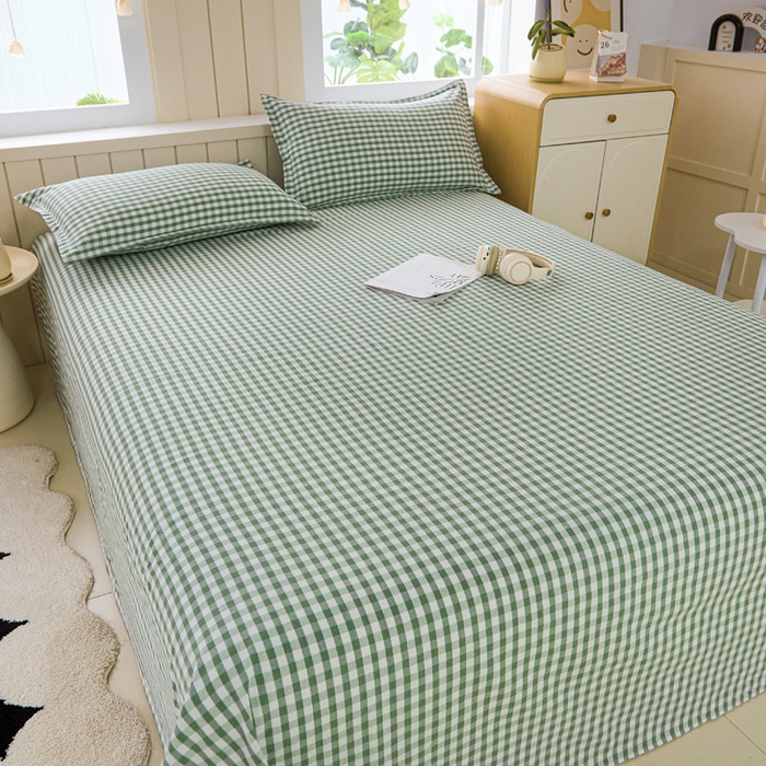 91家纺网 家纺一手货源 找家纺 金泰莱 2025新款色织老粗布四件套全棉四件套纯棉四件套 如夏