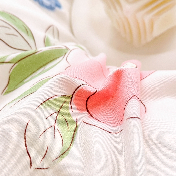 91家纺网 家纺一手货源 找家纺 佳一家纺 2025新款亲肤水洗棉四件套系列 春天里