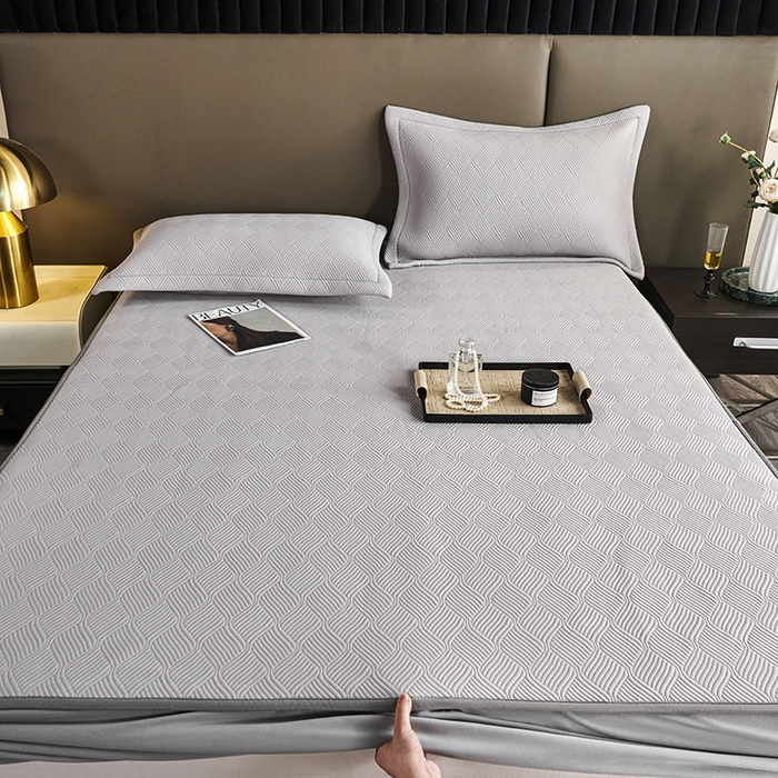 91家纺网 家纺一手货源 找家纺 桂雅居 2025新款高科技冷凝高分子超速凉感软席三件套 星空灰