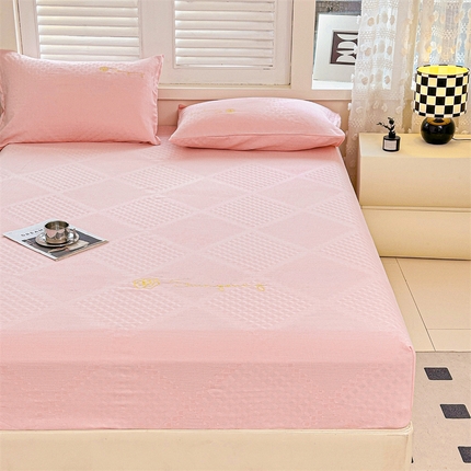 91家纺网 家纺一手货源 找家纺 （总）曼町家居 2025新款全棉华夫格床笠