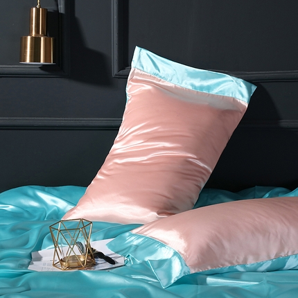 91家纺网 家纺一手货源 找家纺 【蒂梵熙家纺】枕套 2025新款夏季高端枕巾轻奢丝滑裸睡丝绸床垫保护套 冰丝豹纹水洗真丝天丝枕头套