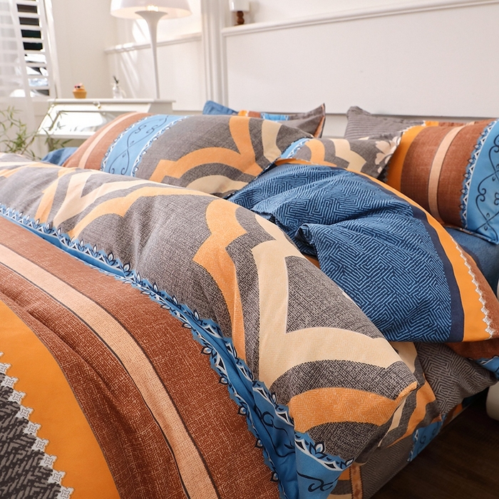 91家纺网 家纺一手货源 找家纺 北部居 2025新款加厚化纤四件套