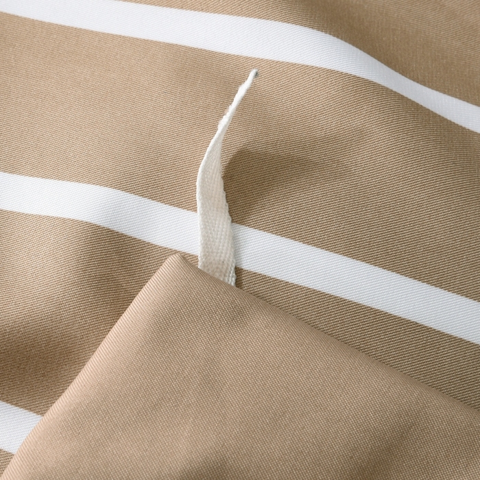 91家纺网 家纺一手货源 找家纺 百花王2025新款斜纹天丝莫代尔四件套 驼色条纹