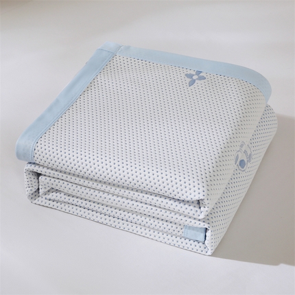 91家纺网 家纺一手货源 找家纺 制梦家纺 2025新款针织夏被 天蓝