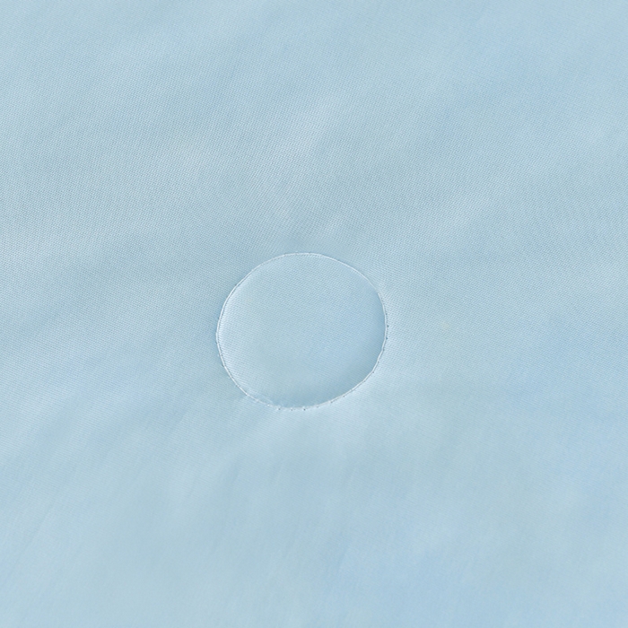 91家纺网 家纺一手货源 找家纺 畅畅家纺 2025新款夏季凉感丝足球花纯色凉席夏被四件套 足球花-天蓝