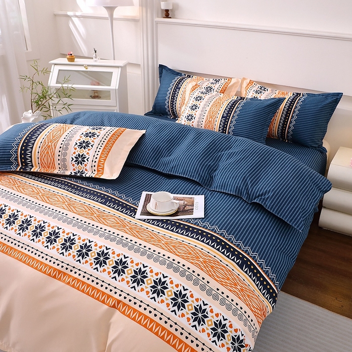 91家纺网 家纺一手货源 找家纺 北部居 2025新款加厚化纤四件套