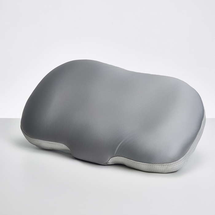 91家纺网 家纺一手货源 找家纺 昕科 2025新款丝光绵豆枕-异型护颈椭圆枕头羽丝棉成人颈椎枕芯 丝光绵豆枕-灰色 