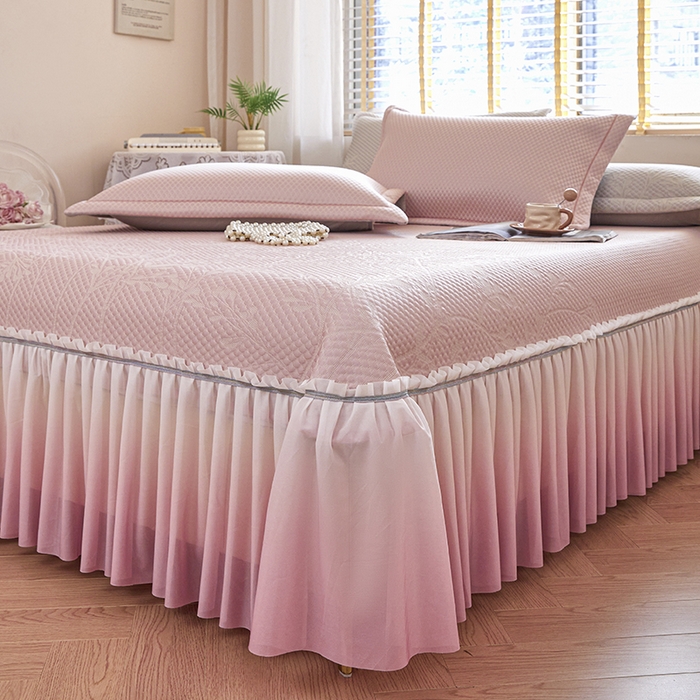 91家纺网 家纺一手货源 找家纺 （总）桂雅居 2025春夏新款高分子凉席三件套床裙款