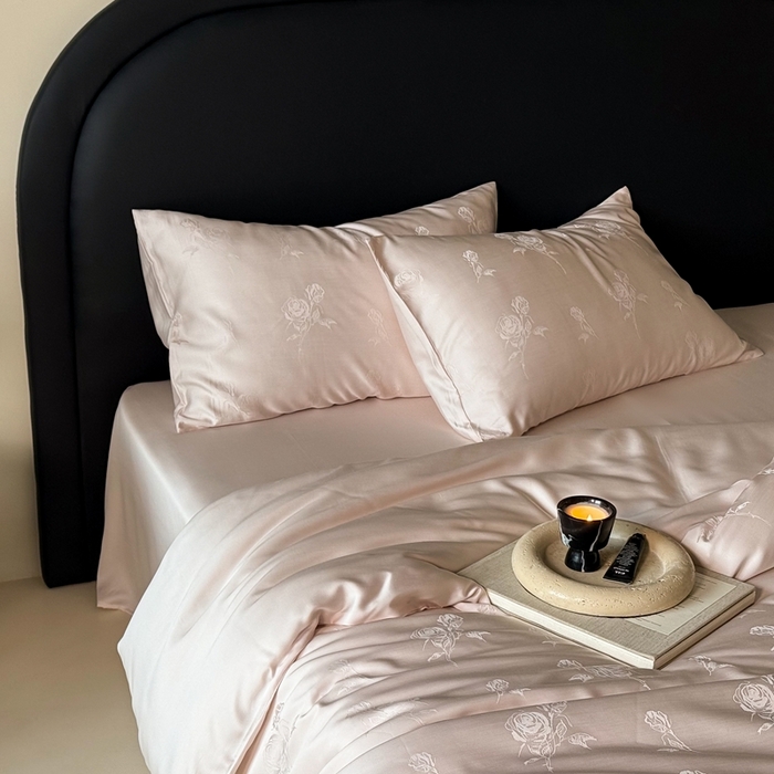 91家纺网 家纺一手货源 找家纺 （总）FORTWO2025新款60支兰精天丝浮雕提花四件套		