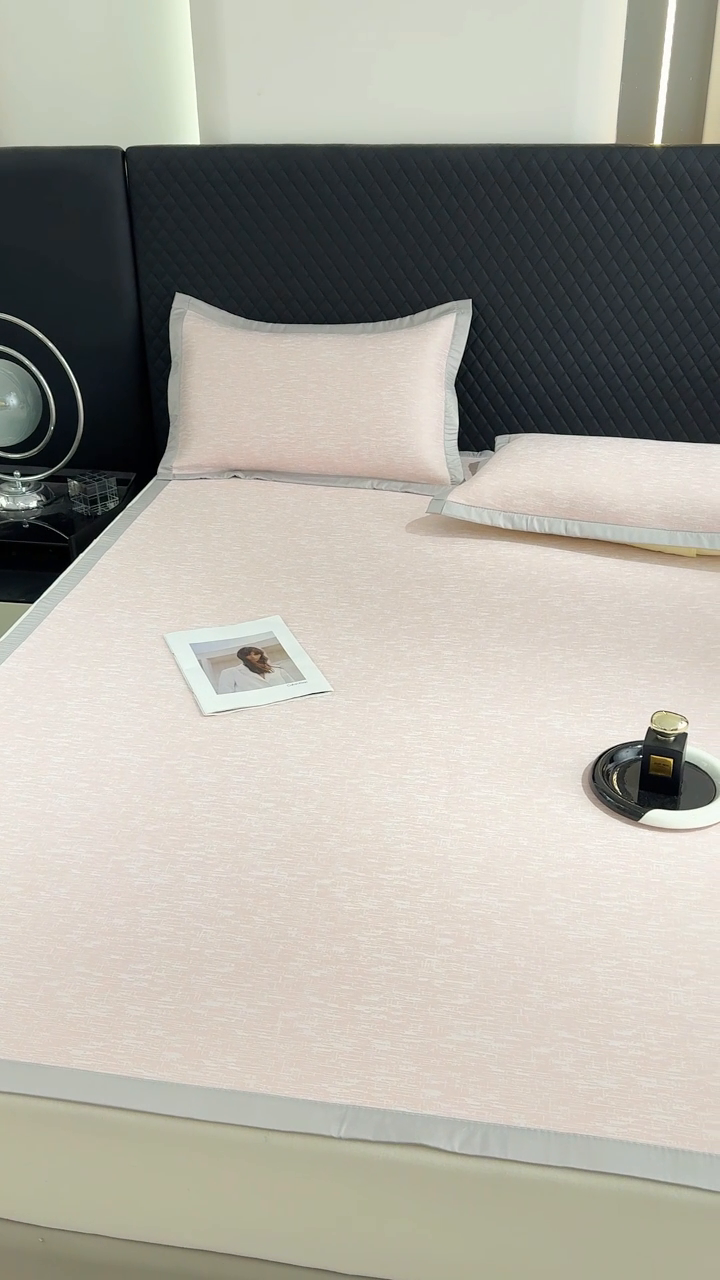 91家纺网 家纺一手货源 找家纺 （总）小萌虎 2025新款PE高分子凉感大提花凉席席子