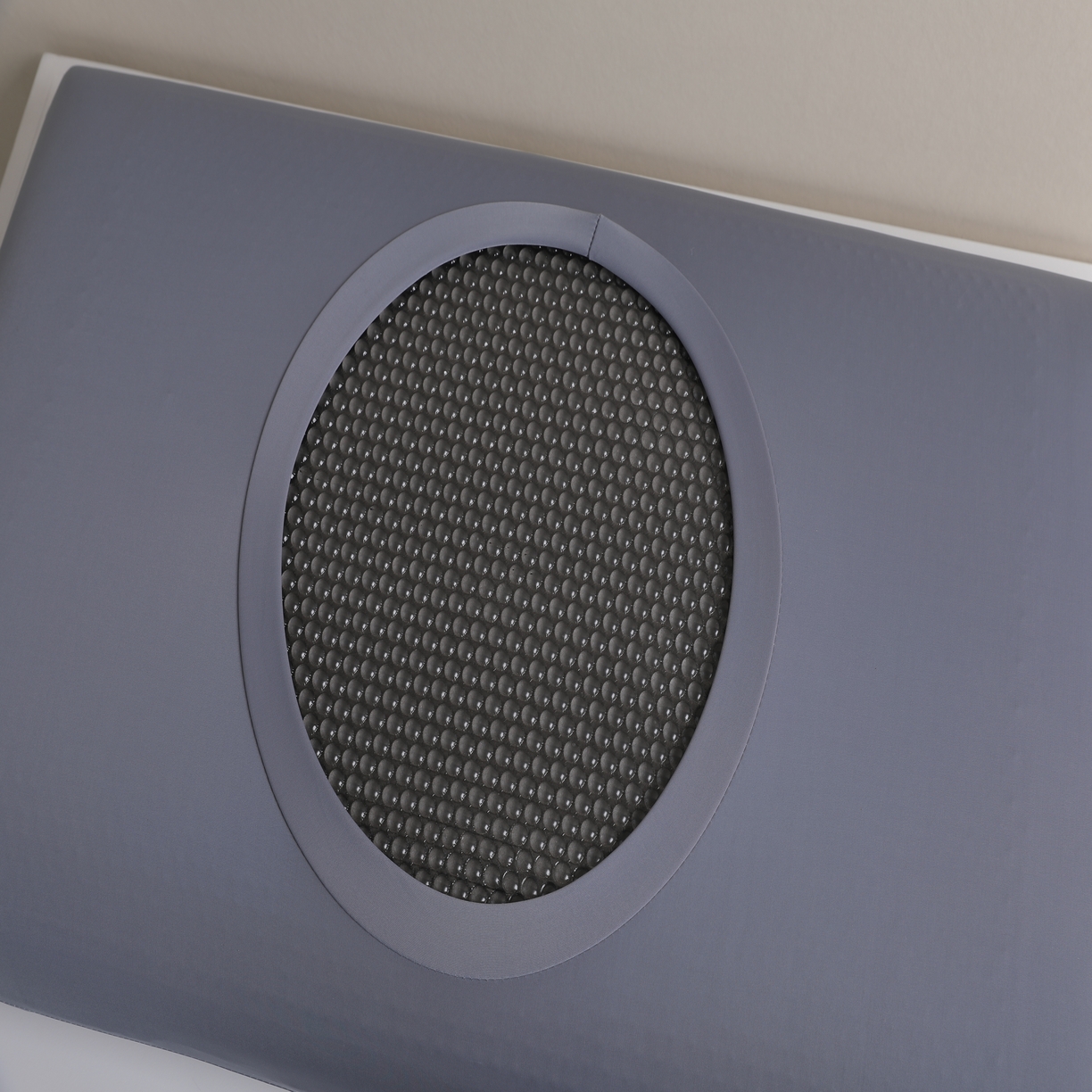 91家纺网 家纺一手货源 找家纺 其乐枕芯 2025新款凉感冰丝U型大头护颈枕枕头枕芯 岩石灰29*30cm/只