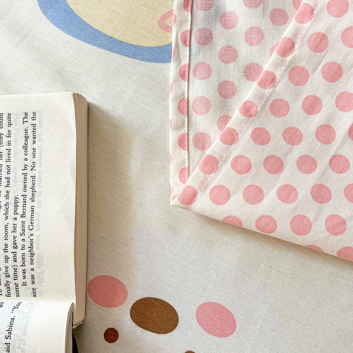 91家纺网 家纺一手货源 找家纺 Sweet dreams甜梦 2025新款全棉纯棉小清新印花床单单品单床单床单单件 蛋糕猫猫